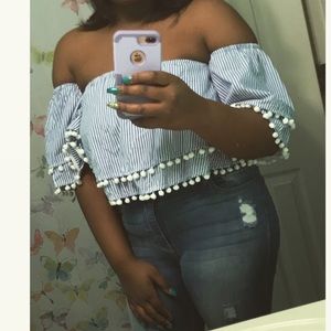 Off the shoulder shirt